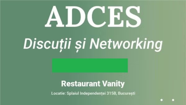 {ADCES] Discutii si Networking
